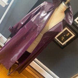 ASOS statement Vinyl Rain Jacket Trench